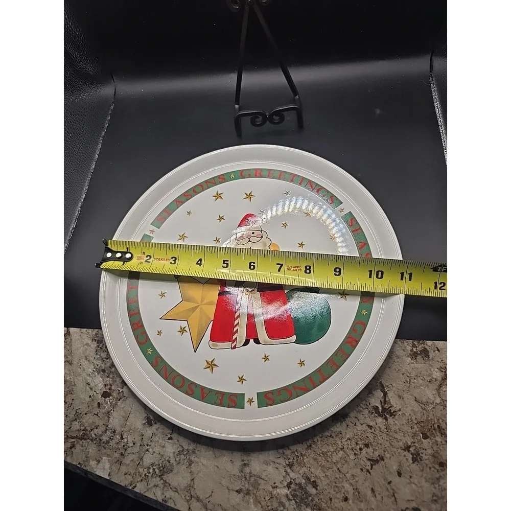 Cake Plate & Server Seasons Greetings‎ Signature Housewares Japan 11